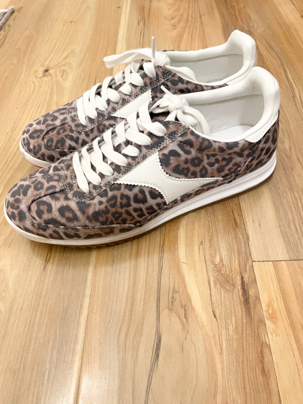 Universal Thread Leopard Print Sneakers - White Accents